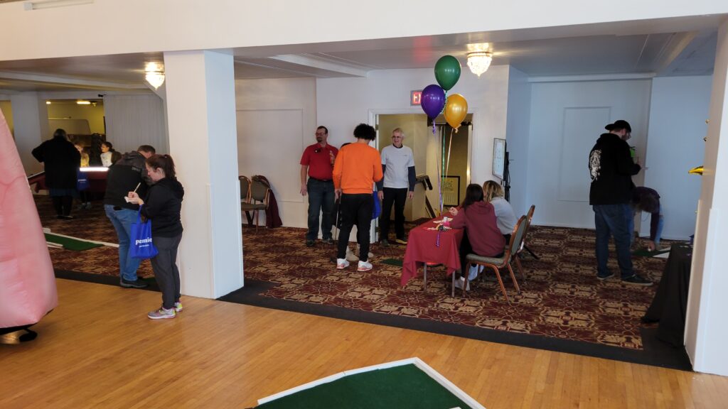 Greeting people at the entrance